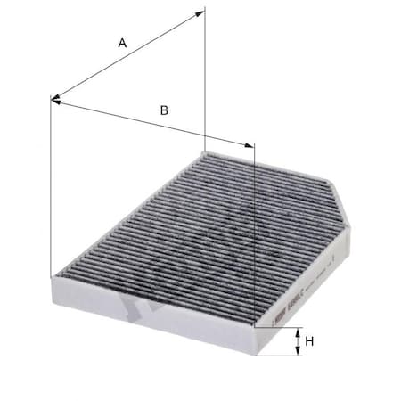 Hengst Cabin Filter - Charcoal, E4980LC E4980LC